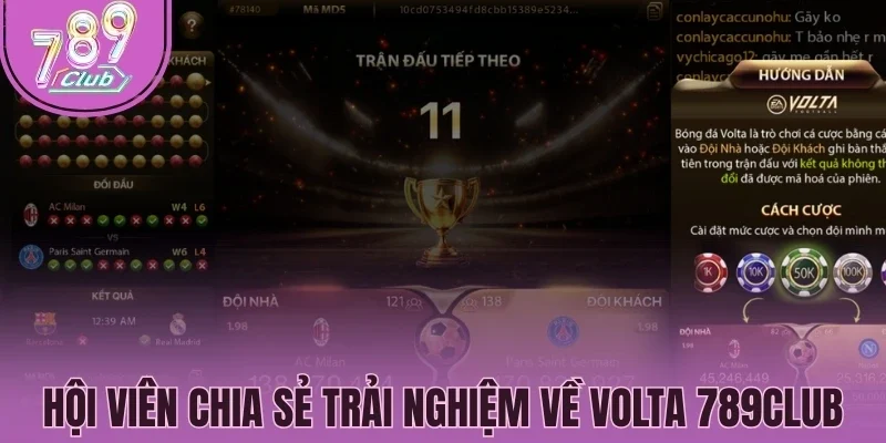 Hội viên chia sẻ trải nghiệm về Volta 789Club